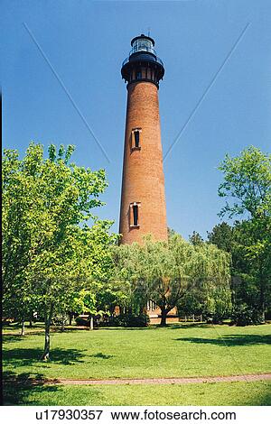 Stock Photo - lighthouse located at Currituck, North Carolina, United States. Fotosearch