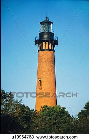 lighthouse located at Currituck, North Carolina, United States View Large Photo Image Stock Photo - lighthouse located at Currituck, North Carolina, United States. Fotosearch
