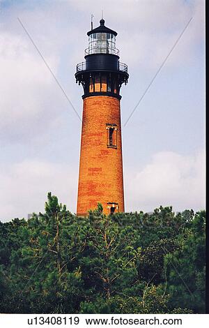 Stock Photo - lighthouse located at CurrituckBeach, North Carolina, United States. Fotosearch