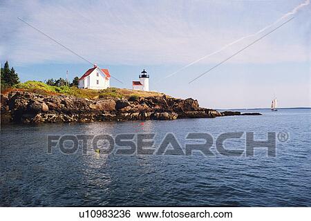 lighthouse located at Curtis Island, Maine, United States View Large Photo Image Stock Photograph - lighthouse located at Curtis Island, Maine, United States. Fotosearch
