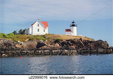 lighthouse located at Curtis Island, Maine, United States View Large Photo Image Stock Photograph - lighthouse located at Curtis Island, Maine, United States. Fotosearch