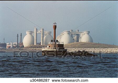 Stock Photo - lighthouse located at Deer Island, Massachusetts, United States. Fotosearch