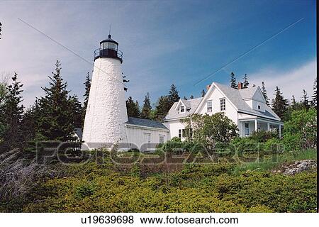 lighthouse located at DiceHead, Maine, United States View Large Photo Image Stock Photo - lighthouse located at DiceHead, Maine, United States. Fotosearch