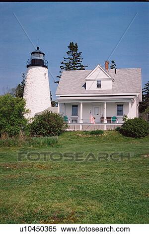 lighthouse located at DiceHead, Maine, United States View Large Photo Image Stock Photography - lighthouse located at DiceHead, Maine, United States. Fotosearch