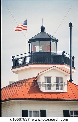 Stock Photo - lighthouse located at Drum Point, Maryland, United States. Fotosearch