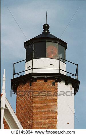 lighthouse located at EagleHabor, Michigan, United States View Large Photo Image Picture - lighthouse located at EagleHabor, Michigan, United States. Fotosearch