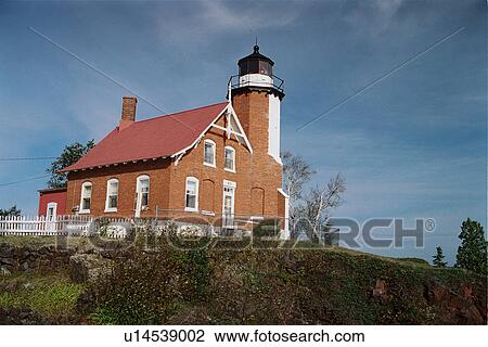 lighthouse located at EagleHabor, Michigan, United States View Large Photo Image Stock Image - lighthouse located at EagleHabor, Michigan, United States. Fotosearch