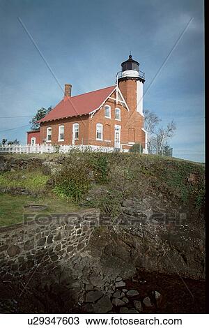 lighthouse located at EagleHabor, Michigan, United States View Large Photo Image Stock Image - lighthouse located at EagleHabor, Michigan, United States. Fotosearch