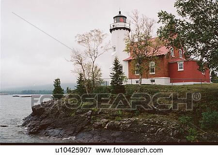 Stock Photo - lighthouse located at EagleHabor, Michigan, United States. Fotosearch