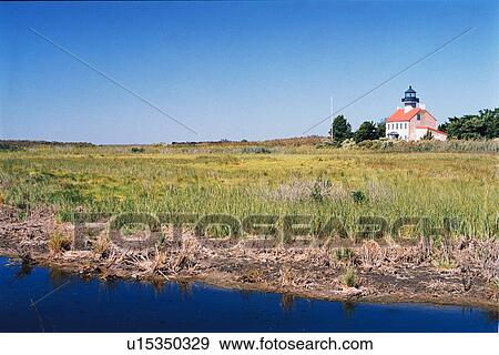 lighthouse located at East Point, New Jersey, United States View Large Photo Image Stock Photo - lighthouse located at East Point, New Jersey, United States. Fotosearch