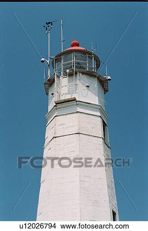 Picture - lighthouse located at EatonsNeck, New York, United States. Fotosearch