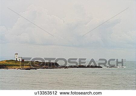 Stock Image - lighthouse located at ElieNess, Scotland. Fotosearch