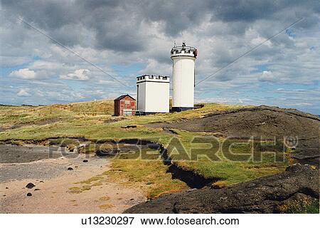 Stock Photo - lighthouse located at ElieNess, Scotland. Fotosearch