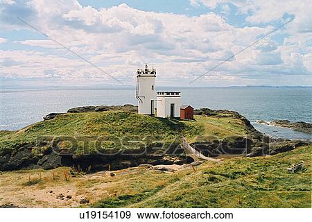 Stock Photo - lighthouse located at ElieNess, Scotland. Fotosearch