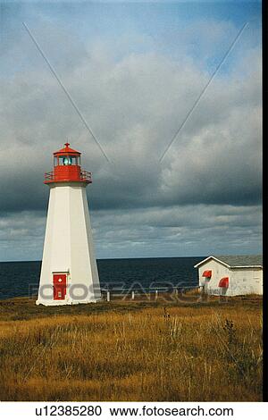 lighthouse located at Enragee Point, Nova Scotia View Large Photo Image Stock Image - lighthouse located at Enragee Point, Nova Scotia. Fotosearch