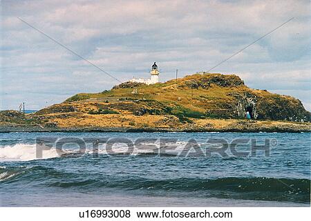 lighthouse located at Fidra, Scotland View Large Photo Image Stock Photo - lighthouse located at Fidra, Scotland. Fotosearch