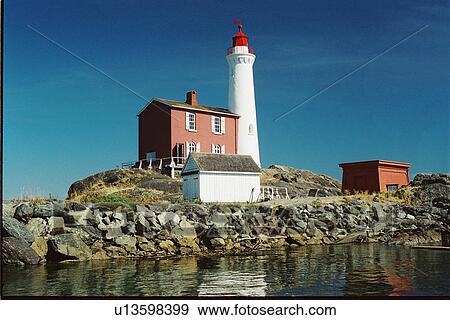 lighthouse located at Fisgard Island, British Columbia, Canada View Large Photo Image Stock Photo - lighthouse located at Fisgard Island, British Columbia, Canada. Fotosearch