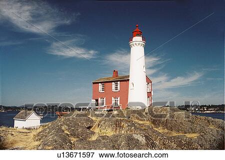 lighthouse located at Fisgard Island, British Columbia, Canada View Large Photo Image Stock Photo - lighthouse located at Fisgard Island, British Columbia, Canada. Fotosearch