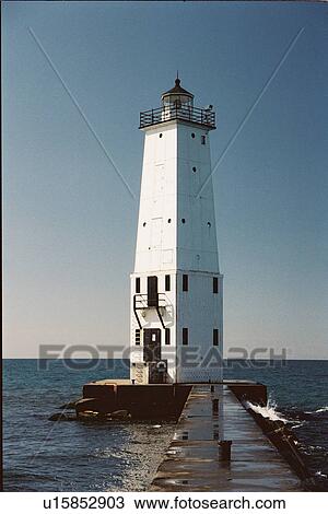 lighthouse located at FrankFort NBrkwtr, Michigan, United States View Large Photo Image Stock Image - lighthouse located at FrankFort NBrkwtr, Michigan, United States. Fotosearch
