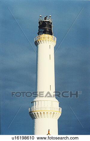 Stock Image - lighthouse located at GirdleNess, Scotland. Fotosearch