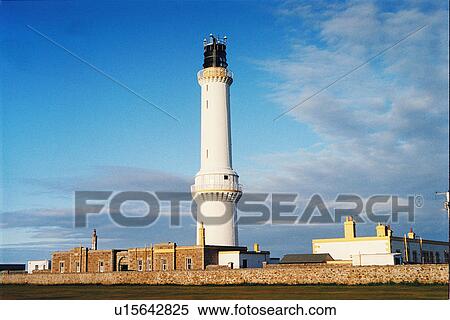 Stock Photography - lighthouse located at GirdleNess, Scotland. Fotosearch