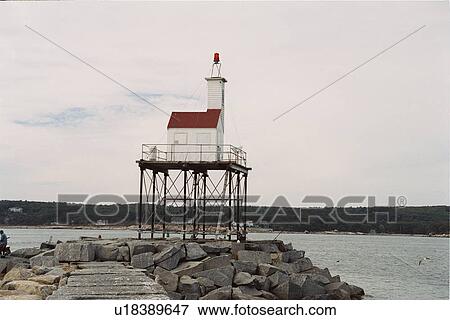 lighthouse located at GloucesterBrkwtr, Massachusetts, United States View Large Photo Image Stock Photo - lighthouse located at GloucesterBrkwtr, Massachusetts, United States. Fotosearch