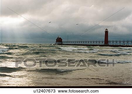 lighthouse located at GrandHaven, Michigan, United States View Large Photo Image Stock Image - lighthouse located at GrandHaven, Michigan, United States. Fotosearch