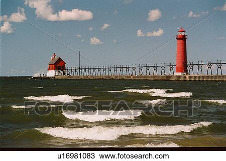 lighthouse located at GrandHaven, Michigan, United States View Large Photo Image Stock Image - lighthouse located at GrandHaven, Michigan, United States. Fotosearch