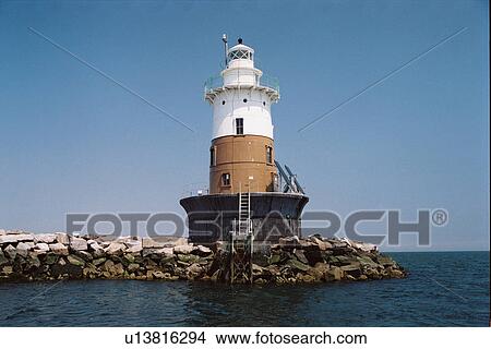 lighthouse located at GreensLedge, Conneticut, United States View Large Photo Image Picture - lighthouse located at GreensLedge, Conneticut, United States. Fotosearch
