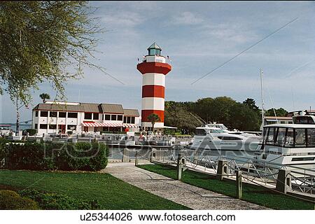 lighthouse located at HarborTown, South Carolina View Large Photo Image Stock Photograph - lighthouse located at HarborTown, South Carolina. Fotosearch