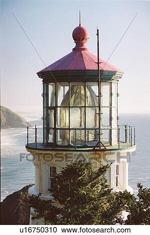 Stock Image - lighthouse located at HecetaHead, Oregon, United States. Fotosearch