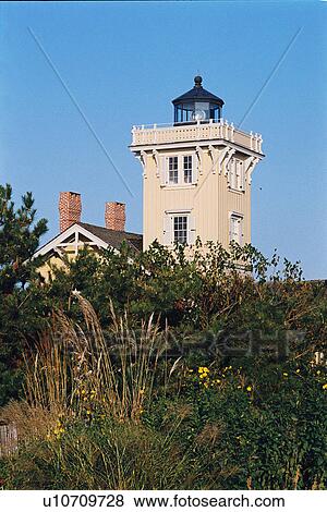 lighthouse located at Hereford Inlet, New Jersey, United States View Large Photo Image Stock Photo - lighthouse located at Hereford Inlet, New Jersey, United States. Fotosearch