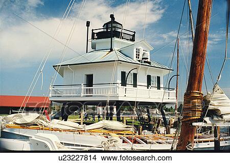 lighthouse located at HooperStraits, Maryland, United States View Large Photo Image Picture - lighthouse located at HooperStraits, Maryland, United States. Fotosearch