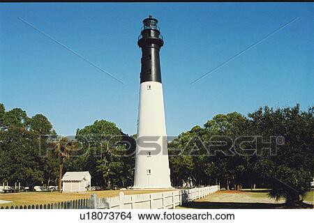 lighthouse located at Hunting Island, South Carolina View Large Photo Image Picture - lighthouse located at Hunting Island, South Carolina. Fotosearch