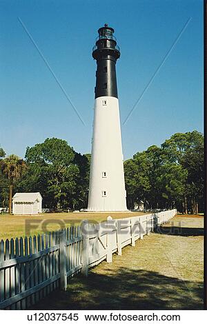 lighthouse located at Hunting Island, South Carolina View Large Photo Image Stock Photography - lighthouse located at Hunting Island, South Carolina. Fotosearch