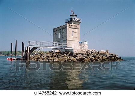 lighthouse located at Huntington Harbor, New York, United States View Large Photo Image Stock Image - lighthouse located at Huntington Harbor, New York, United States. Fotosearch
