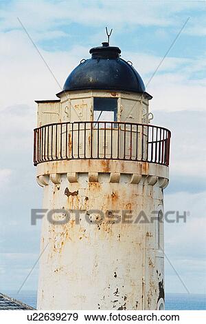 Stock Photo - lighthouse located at IsleofMayLower, Scotland. Fotosearch
