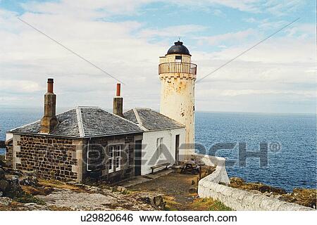 Stock Photograph - lighthouse located at IsleofMayLower, Scotland. Fotosearch