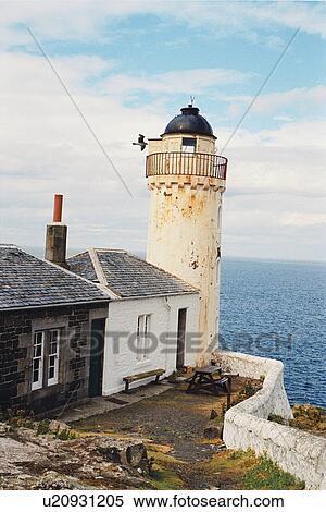 Stock Photography - lighthouse located at IsleofMayLower, Scotland. Fotosearch