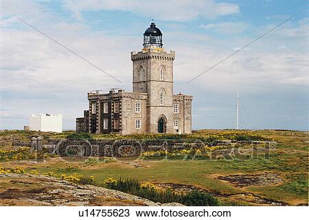 Stock Image - lighthouse located at IsleofMayMain, Scotland. Fotosearch