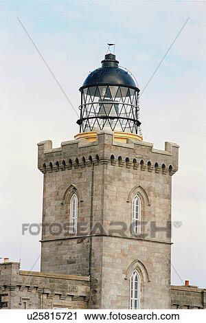 Stock Image - lighthouse located at IsleofMayMain, Scotland. Fotosearch
