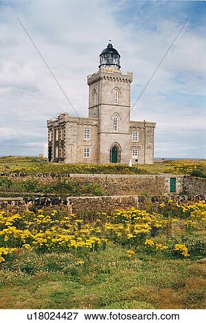 Stock Photo - lighthouse located at IsleofMayMain, Scotland. Fotosearch