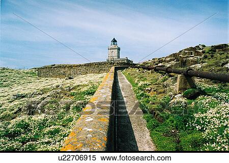 Stock Photography - lighthouse located at IsleOfMayMain, Scotland. Fotosearch