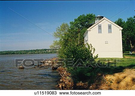 Stock Image - lighthouse located at Jones Point, Virginia. Fotosearch