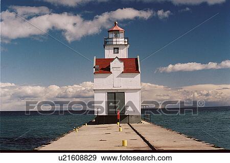 lighthouse located at KewauneePrhd, Washington, United States View Large Photo Image Stock Photo - lighthouse located at KewauneePrhd, Washington, United States. Fotosearch