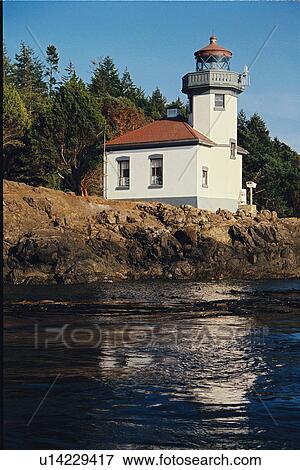 lighthouse located at LimeKiln, Washington View Large Photo Image Stock Photo - lighthouse located at LimeKiln, Washington. Fotosearch