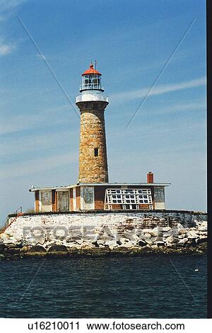 lighthouse located at LittleGull Island, New York, United States View Large Photo Image Stock Image - lighthouse located at LittleGull Island, New York, United States. Fotosearch