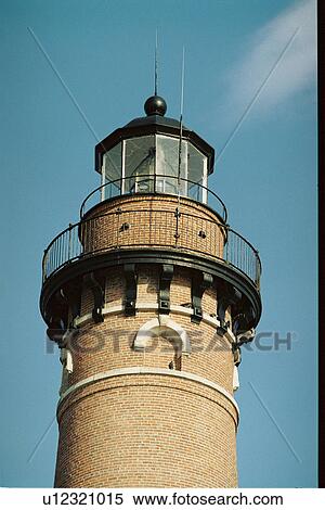 lighthouse located at LittleSablePt, Michigan, United States View Large Photo Image Stock Photography - lighthouse located at LittleSablePt, Michigan, United States. Fotosearch