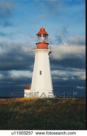 lighthouse located at Low Point, Nova Scotia View Large Photo Image Stock Photo - lighthouse located at Low Point, Nova Scotia. Fotosearch