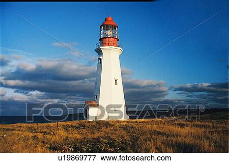 lighthouse located at Low Point, Nova Scotia View Large Photo Image Stock Photo - lighthouse located at Low Point, Nova Scotia. Fotosearch